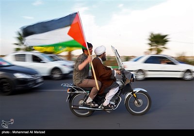 راهپیمایی خودرویی در حمایت از مردم مظلوم فلسطین