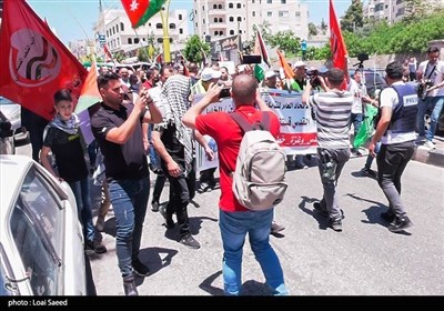 اضراب الشعب الفلسطینی فی الضفة الغربیة