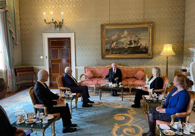 ظریف با رئیس جمهور ایرلند دیدار کرد