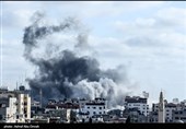 حمله هوایی و توپخانه‌ای رژیم اشغالگر به مناطق مختلف غزه