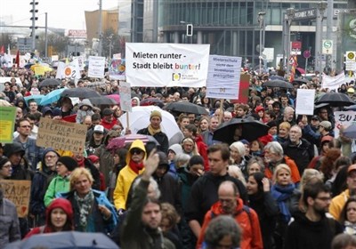  برگزاری اعتراضات گسترده علیه اجاره بالای مسکن در برلین 