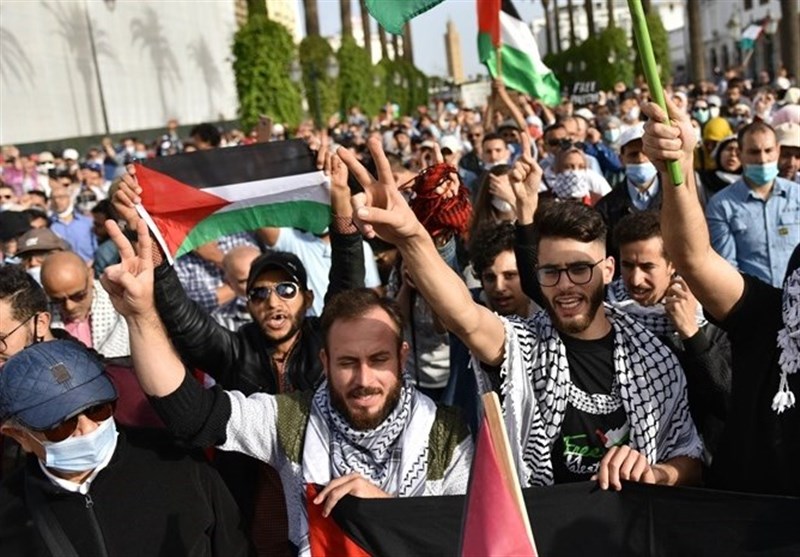 جشن پیروزی مقاومت فلسطینی در 40 شهر مغرب