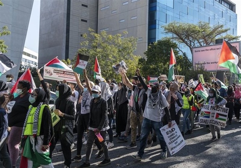 شادمانی مردم آفریقای جنوبی و موریتانی از پیروزی مقاومت در فلسطین
