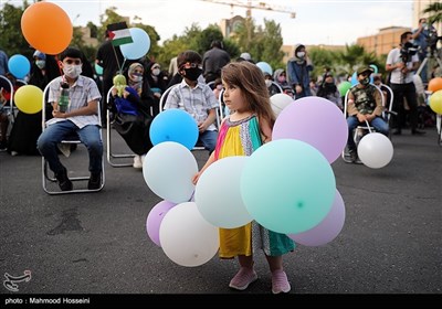 گردهمایی کودکان تهرانی به یاد کودکان مظلوم فلسطین