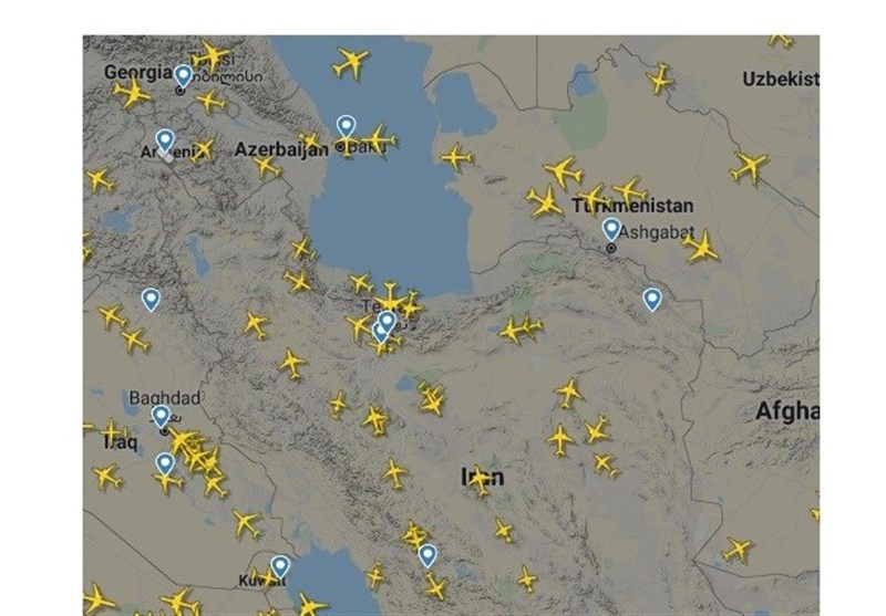 افزایش 121 درصدی پروازهای عبوری از آسمان ایران