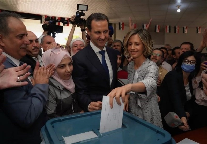 السفارة الإیرانیة فی دمشق تهنیء بفوز الرئیس الأسد بالانتخابات الرئاسیة