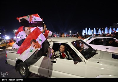 جشن پیروزی بشار اسد در انتخابات ریاست جمهوری