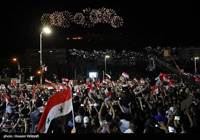 جشن پیروزی بشار اسد در انتخابات ریاست جمهوری