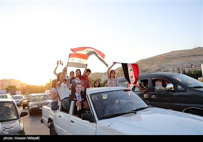 جشن پیروزی بشار اسد در انتخابات ریاست جمهوری