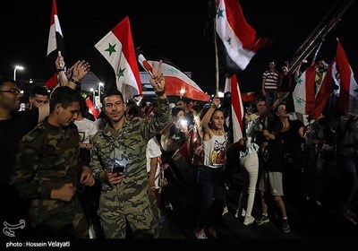 السوریون یحتفلون بفوز الرئیس الأسد بالانتخابات الرئاسیة