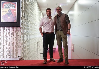 امیریل ارجمند و بهرنگ علوی در چهارمین روز سی‌وهشتمین جشنواره جهانی فیلم فجر در پردیس سینمایی چارسو