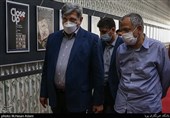 پیروز حناچی شهردار تهران و احمد مسجدجامعی در پنجمین روز سی‌وهشتمین جشنواره جهانی فیلم فجردر پردیس سینمایی چارسو