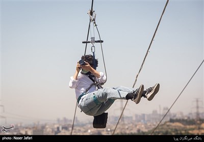 بازدید از زیپ لاین برج میلاد تهران