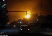 کاهش شدت آتش‌سوزی در مخازن پالایشگاه تهران