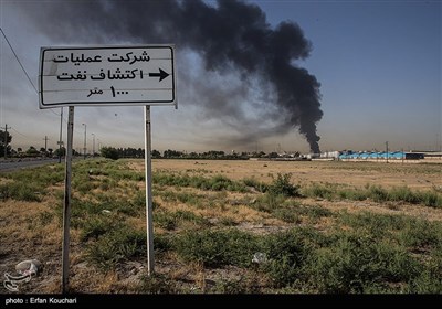 روز دوم آتش سوزی پالایشگاه تهران