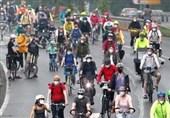 اعتراض دوچرخه‌ای فعالان محیط زیست در آلمان