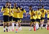 برگزاری تمرین شاداب ملی پوشان فوتبال در ورزشگاه النجمه منامه