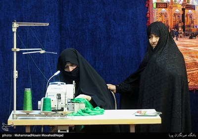 افتتاح کارگاه دوخت لباس شیرخوارگان حسینی