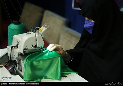 افتتاح کارگاه دوخت لباس شیرخوارگان حسینی