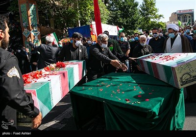 مراسم تشییع و تدفین پیکر دو شهید گمنام