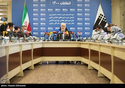 نشست خبری محسن مهرعلیزاده نامزد سیزدهمین دوره انتخابات ریاست جمهوری