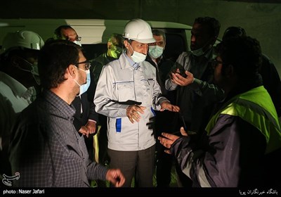 بازدید رئیس بنیاد مستضعفان از منطقه 2 آزادراه تهران-شمال