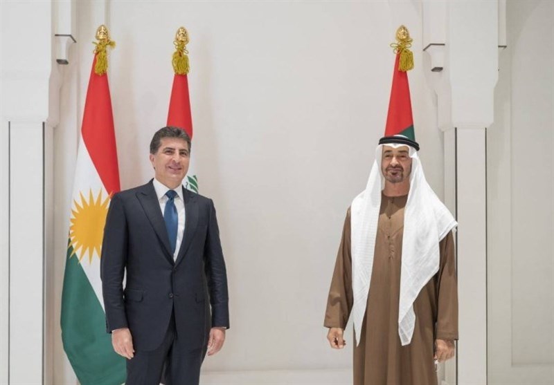 رئیس اقلیم کردستان عراق به امارات متحده سفر کرد