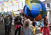Environmental Groups Stage Theatrical Protests near to G7 Leaders Venue