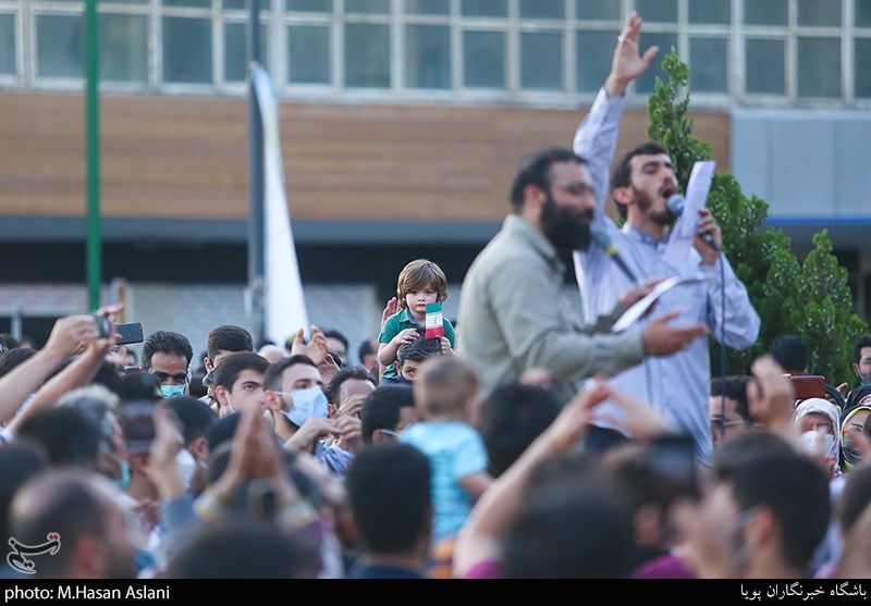 جشن خیابانی دهه کرامت با حال و هوای انتخابات/ مهدی رسولی: وضع موجود را تغییر دهیم + عکس و فیلم