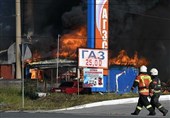 آتش‌سوزی در یک پمپ‌ بنزین در روسیه 33 مجروح برجای گذاشت+فیلم