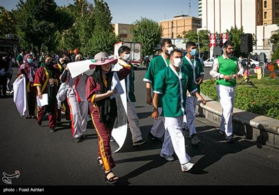 گردهمایی حامیان سید ابراهیم رئیسی در میدان فلسطین