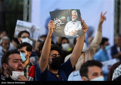 راهپیمایی و گردهمایی حامیان سعید جلیلی در میدان راه آهن