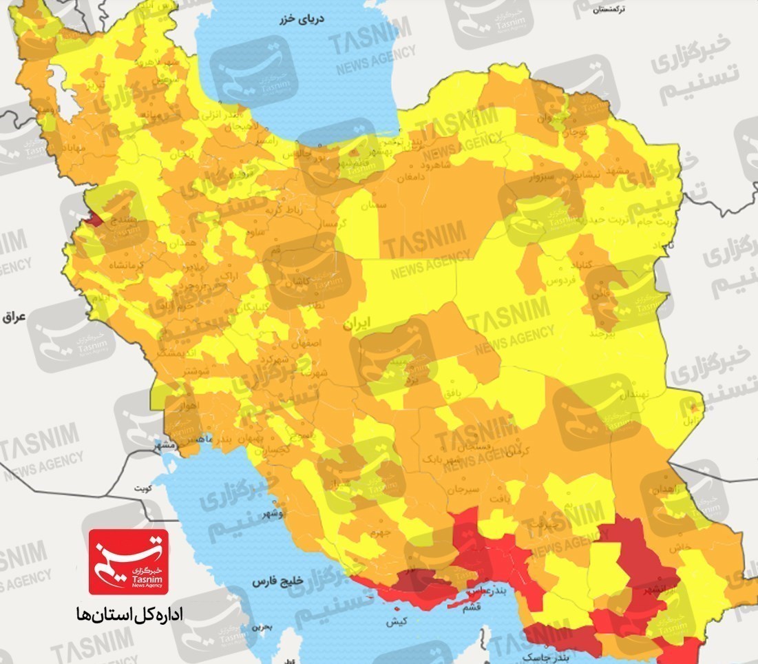 جدیدترین اخبار کرونا در ایران| خطر شیوع کرونا در کمین ۴ استان / افزایش نگرانی ها در جنوب کشور / برگزاری انتخابات با رعایت کامل پروتکل‌ها + نقشه