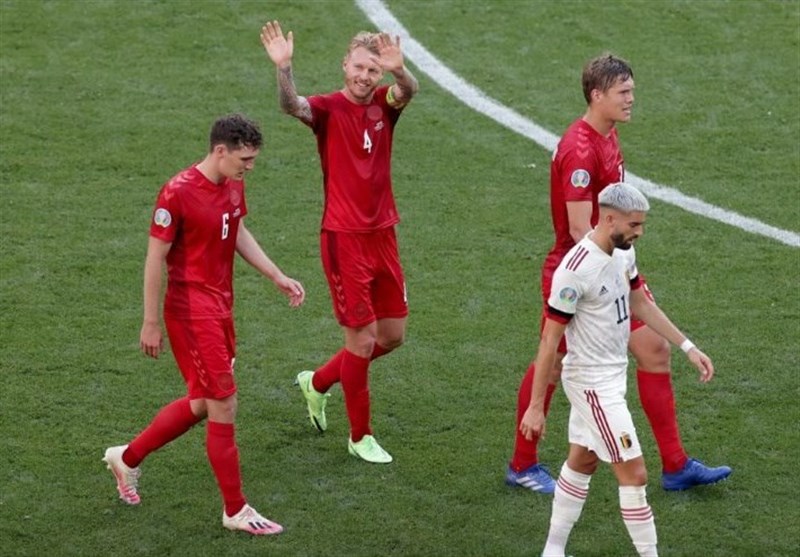 یورو 2020| پیروزی یک نیمه‌ای دانمارک برابر بلژیک با سریع‌ترین گل جام/ اریکسن یک دقیقه تشویق شد + عکس