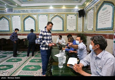 اخذ رای در اردوگاه کار درمانی اسدآباد اصفهان