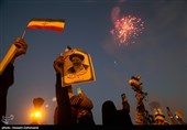 جشن پیروزی ابراهیم رئیسی در انتخابات ریاست جمهوری - میدان امام حسین (ع) - 1