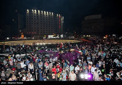 Supporters of Iran’s President-Elect Raeisi Celebrate in Streets