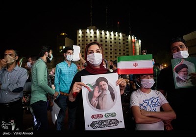 Supporters of Iran’s President-Elect Raeisi Celebrate in Streets