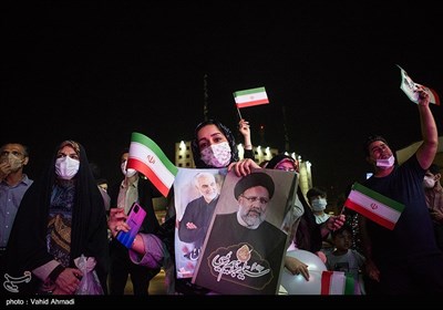 Supporters of Iran’s President-Elect Raeisi Celebrate in Streets