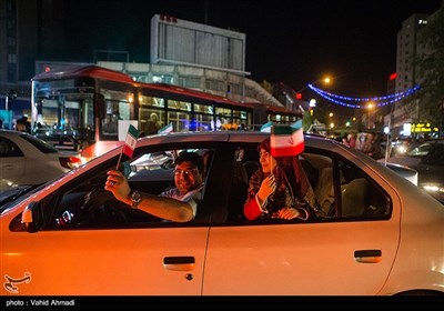 Supporters of Iran’s President-Elect Raeisi Celebrate in Streets