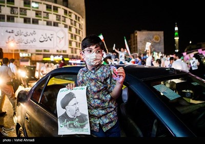 Supporters of Iran’s President-Elect Raeisi Celebrate in Streets