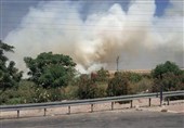 آتش سوزی حرکت قطارهای اسرائیل را متوقف کرد
