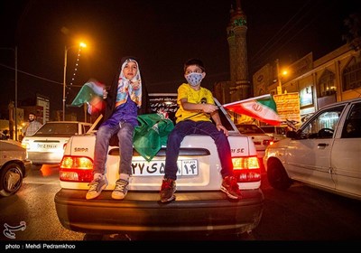 جشن پیروزی ابراهیم رئیسی در اهواز