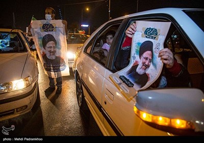جشن پیروزی ابراهیم رئیسی در اهواز