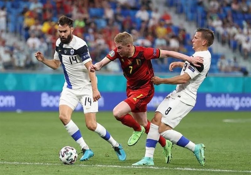 یورو 2020| دی‌بروینه بهترین بازیکن دیدار فنلاند و بلژیک شد