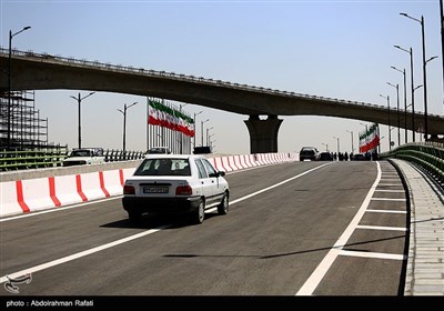 افتتاح پل اصلی تقاطع چند سطحی سردار شهید همدانی