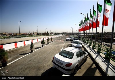 افتتاح پل اصلی تقاطع چند سطحی سردار شهید همدانی