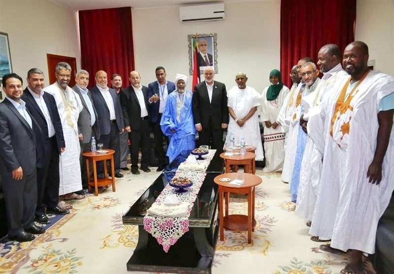 دیدار هنیه با رهبران احزاب موریتانیایی