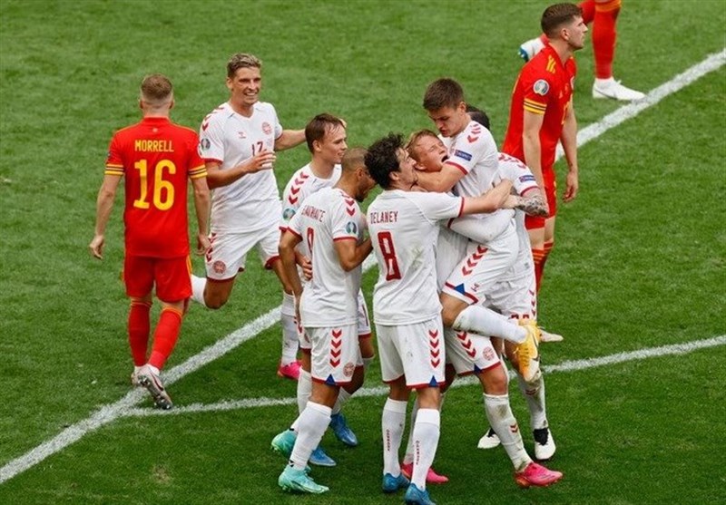 یورو 2020| دانمارک با تحقیر ولز اولین صعود کننده به مرحله یک چهارم نهایی شد
