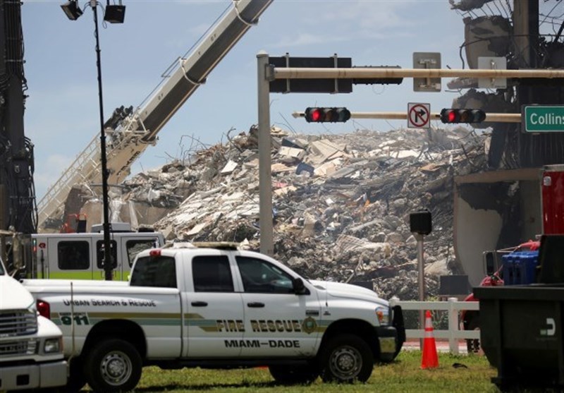 5 کشته و 156 مفقودی بر اثر فرو ریختن ساختمانی در فلوریدا